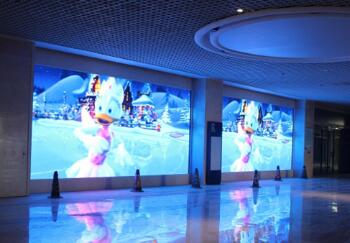 Tianjin Metro P4 indoor table paste full-color LED display project