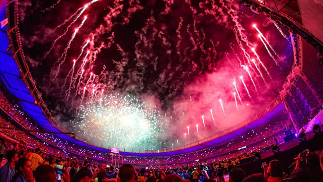 Lianchengfa LED display assists the opening ceremony of the Central American and Caribbean Games