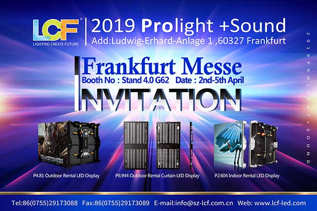April, Let's join in Germany Prolight+Sound Exhibition！