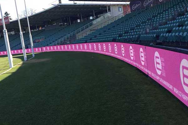 Tasmania Stadium full color LED fence display project