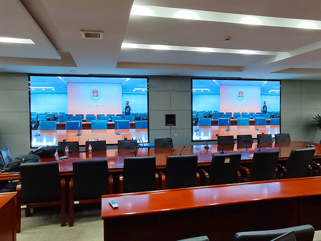 Shanghai Qingpu District Tax Bureau indoor full-color LED display Project