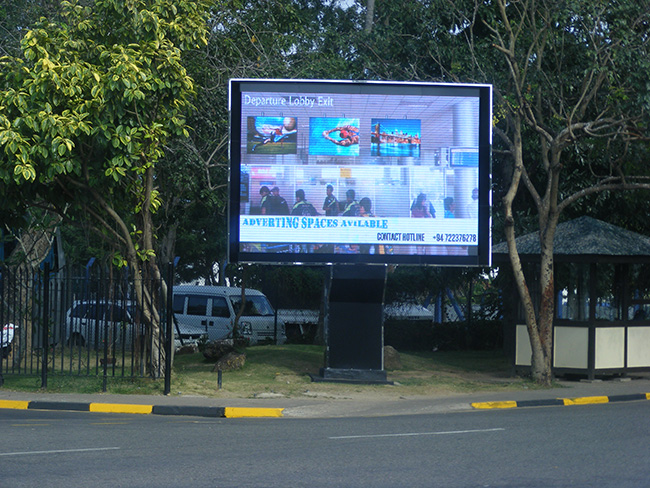 Colombo Airport outdoor LED display project, Sri Lanka