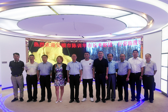 Warmly welcome the mayor of Anshun, Guizhou and his entourage to visit Lianchengfa for inspection and guidance
