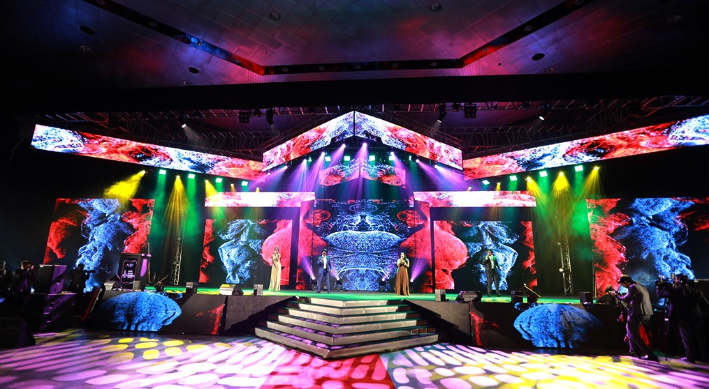 LCF P4.81 full-color LED rental screen appeared at an event in Sri Lanka