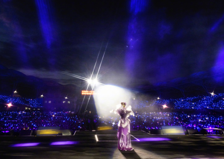 LCF stage LED transparent display shines at Angela Chang Linxia Concert