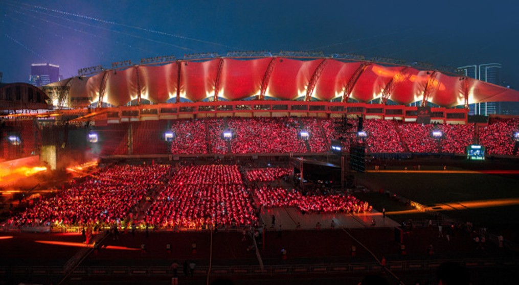 Zhang Shaohan Yiwu concert LED transparent screen project