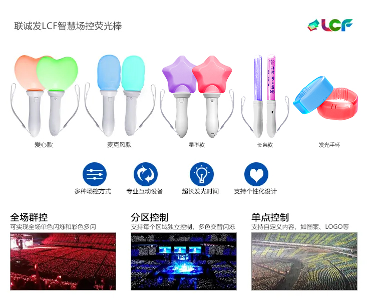 field-controlled glow stick