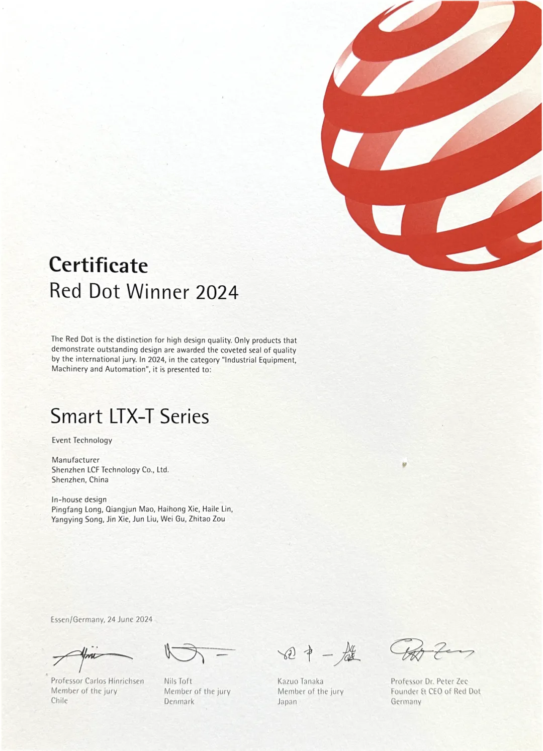 red dot design award