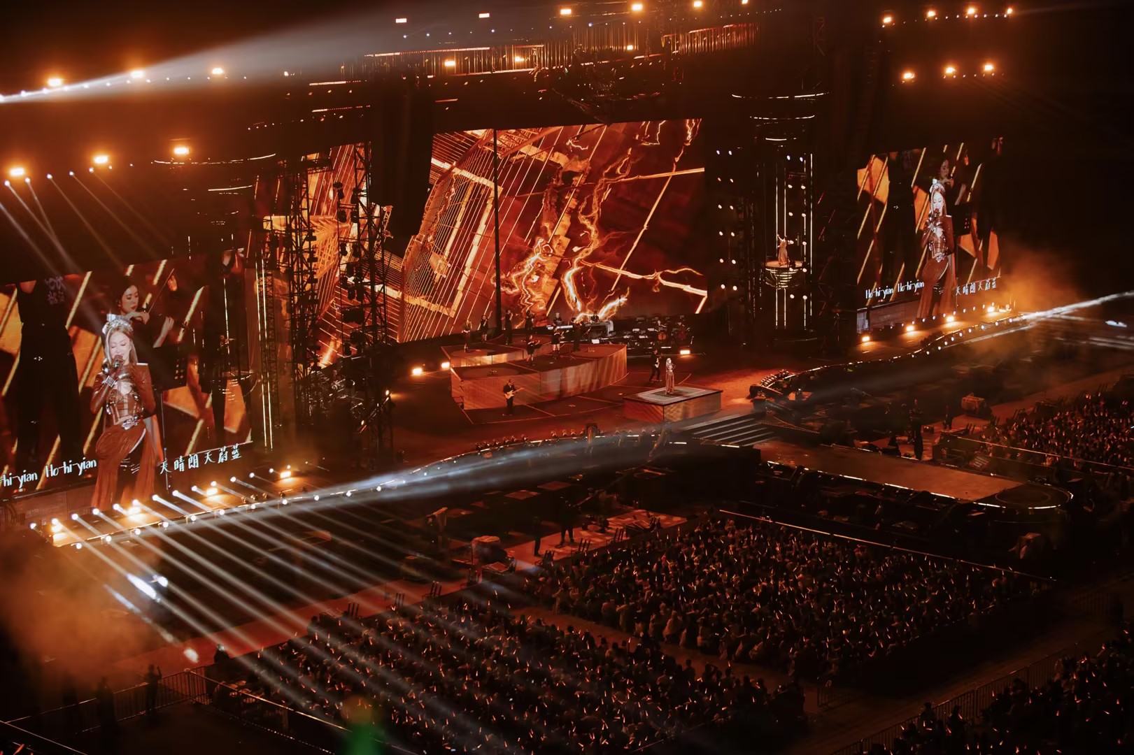 transparent stage led display